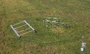 Picture of SoyFACE research facility field trial.